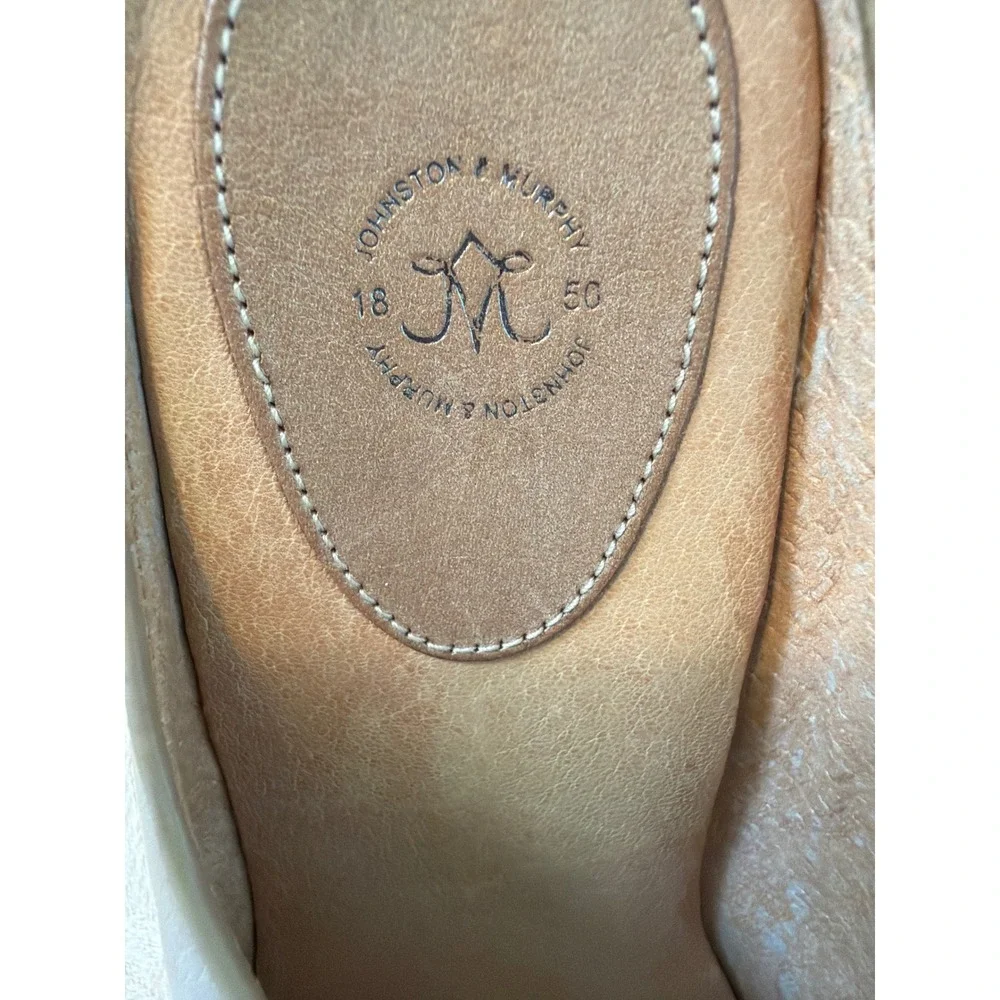 JOHNSTON & MURPHY. TRICIA GOLD WEDGE SLIDE SIZE 7